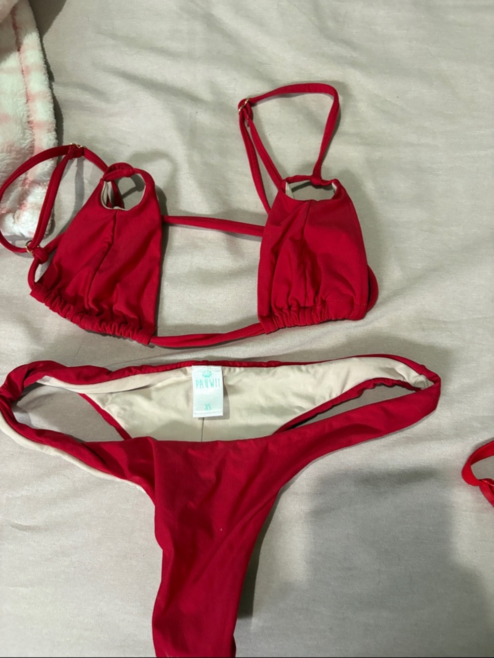 triangl swimwear Red Two-Piece Bikini Set